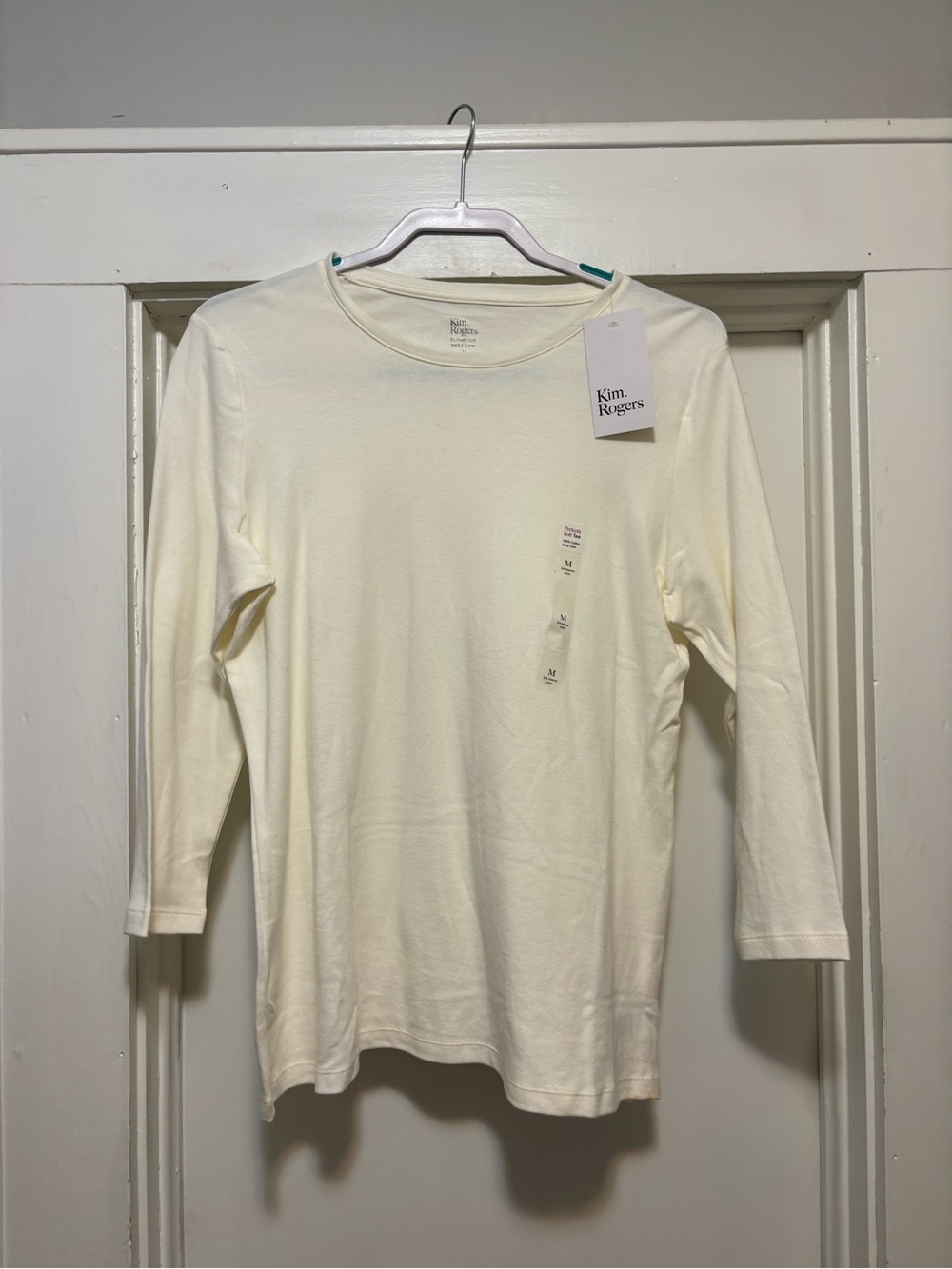 Kim Rogers Cream Long-Sleeve Tee